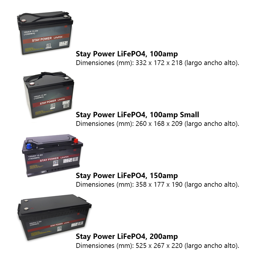 Stay Power LiFePO4 (varias opciones)