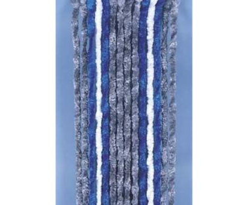 Cortina 56 x 185cm Gris, Azul, Blanco