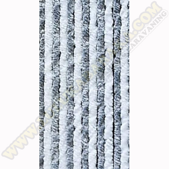 Cortina 56 x 205 cm Gris, Blanca