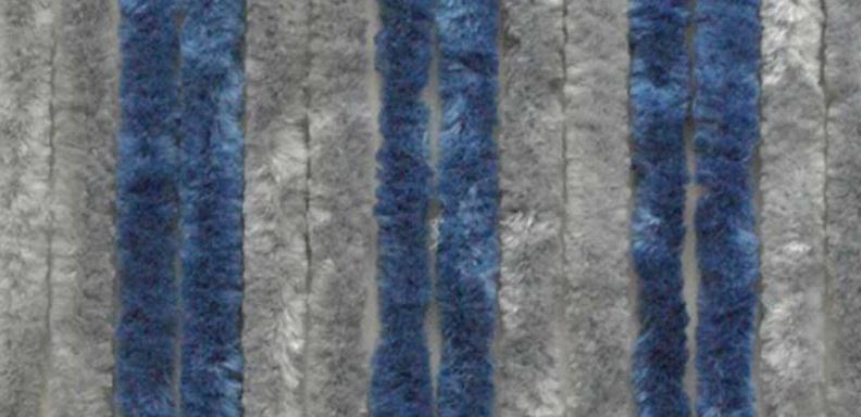 Cortina 56 x 205 cm Azul, Gris