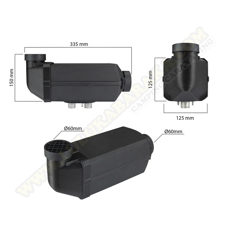 Calefacción Autoterm Air 2D 2Kw 12V Tight Space Casing (a escoger)