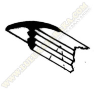 Canto T gris oscuro 5 m.