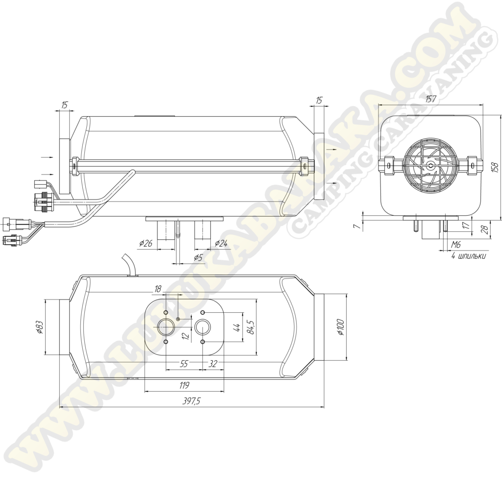 Calefacción Autoterm Air 4D 4Kw 12V (a escoger)