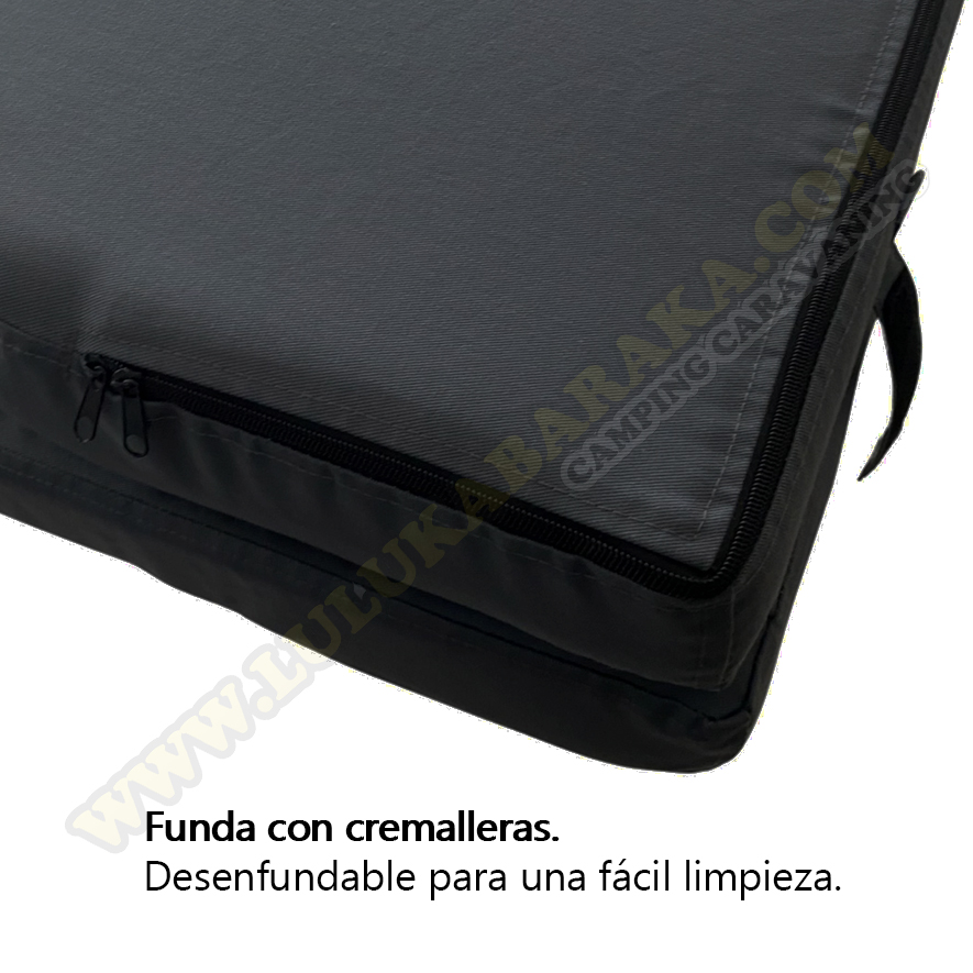 Colchón plegable T5-T6 Negro