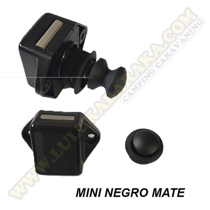 Cierre para puertas con pulsador mini (Disponible varios colores)