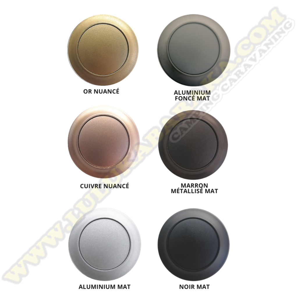 Cierre para puertas con pulsador mini (Disponible varios colores)