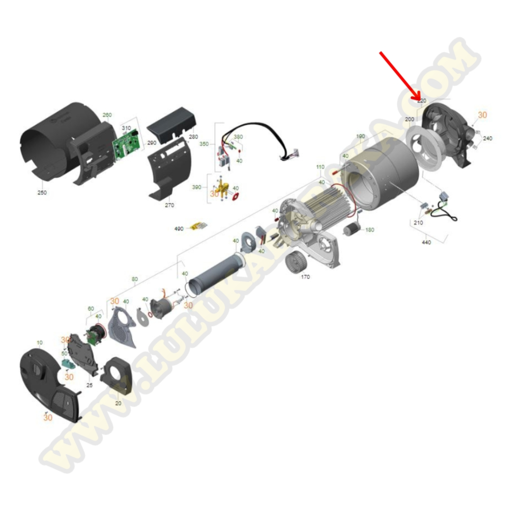 Distribuidor de aire caliente Truma Combi 4 (RASTRO)