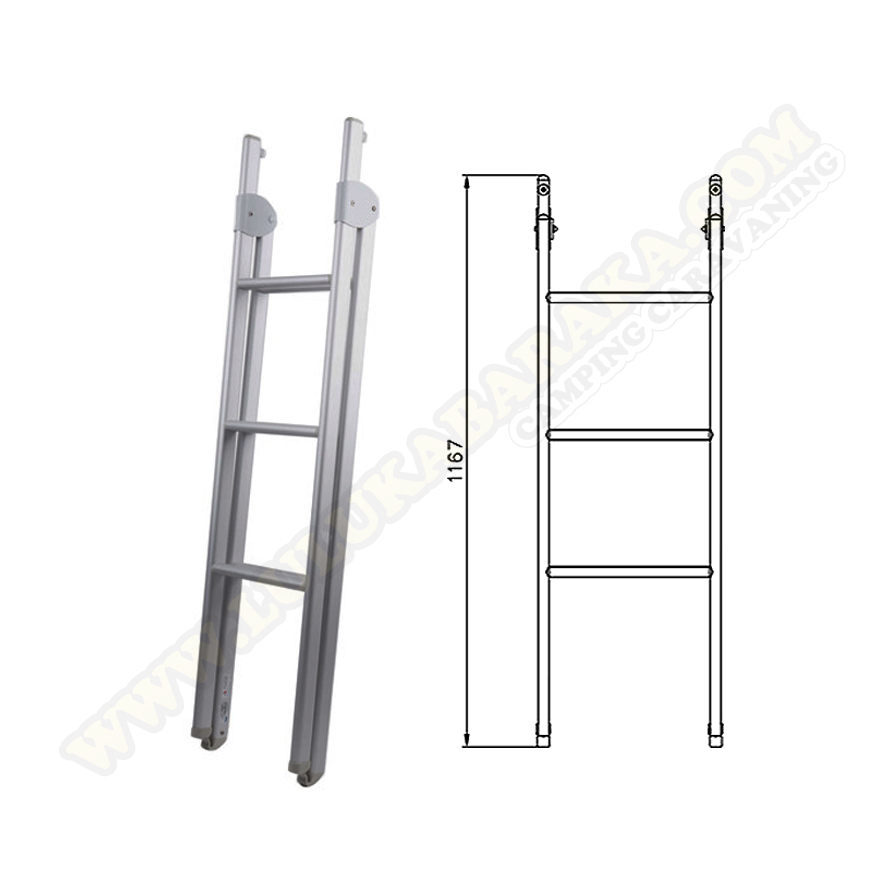 Escalera de aluminio plegable