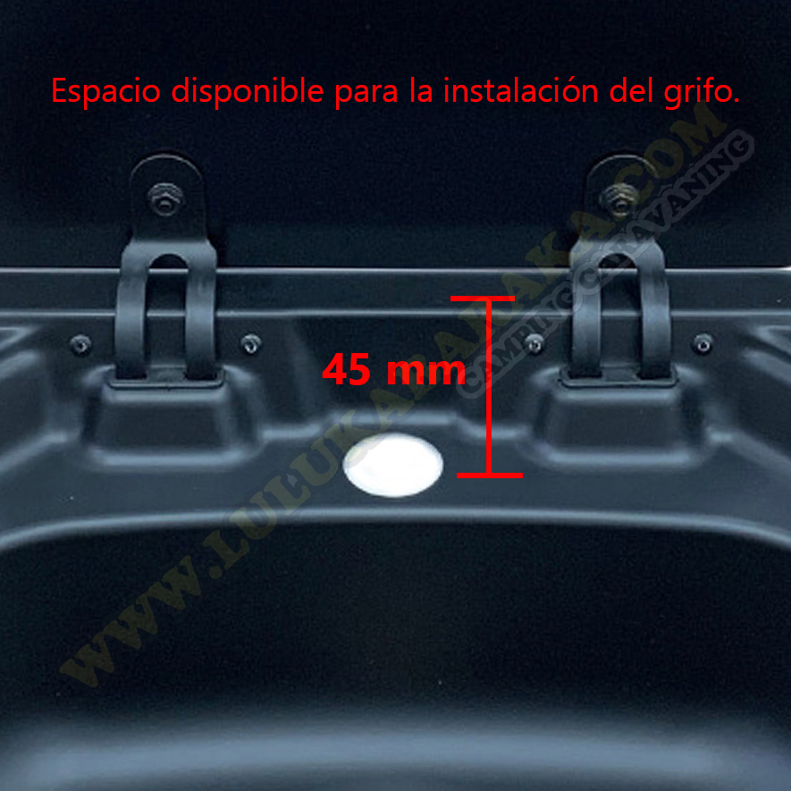 Fregadero tapa cristal 420x370 negro