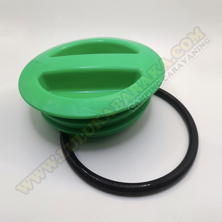 Junta tapón verde macho