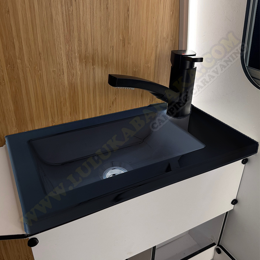Lavabo ABS Negro 403 x 225 mm