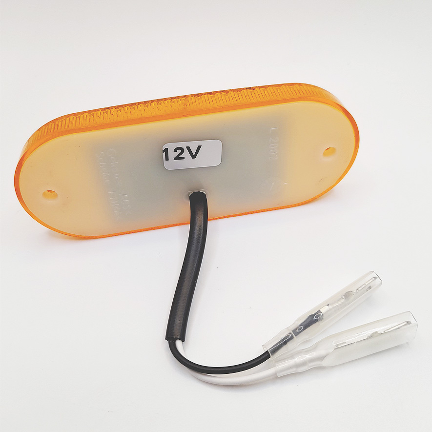 Luz de gálibo lateral LED, 12 V, Rectangular