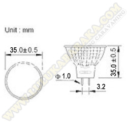 Led MR-11 8SMD CW (blanco día)