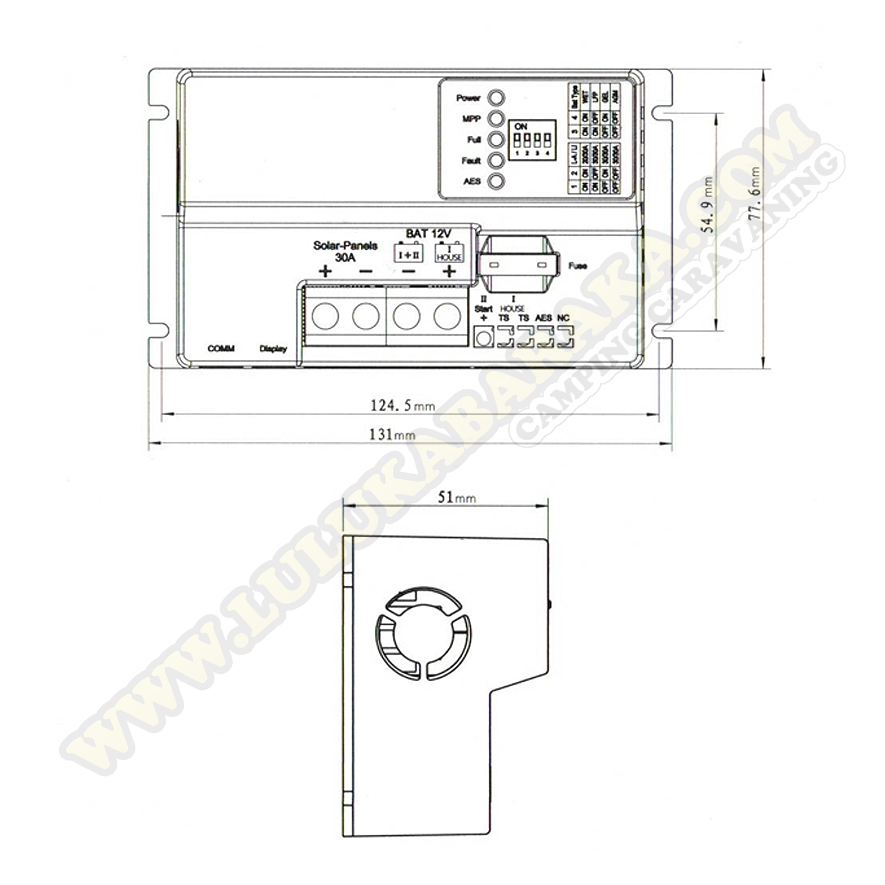Regulador COS MPPT 30amp Bluetooth