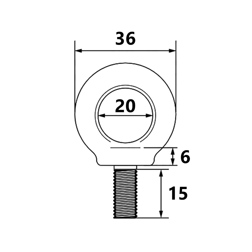 Anillo de sujeción para perfil de aluminio