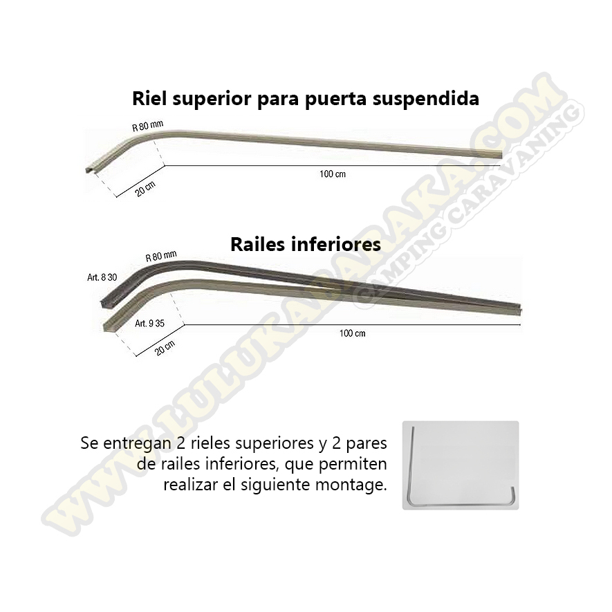 Persiana ducha gran volumen color madera