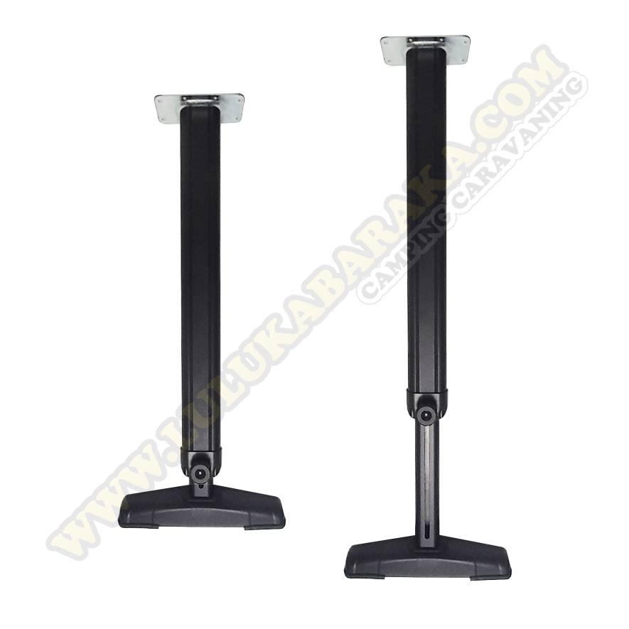 Pie mesa telescópico antracita con base ancha FRIDA