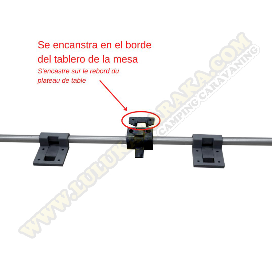 Soporte pared mesa abatible 2 negro