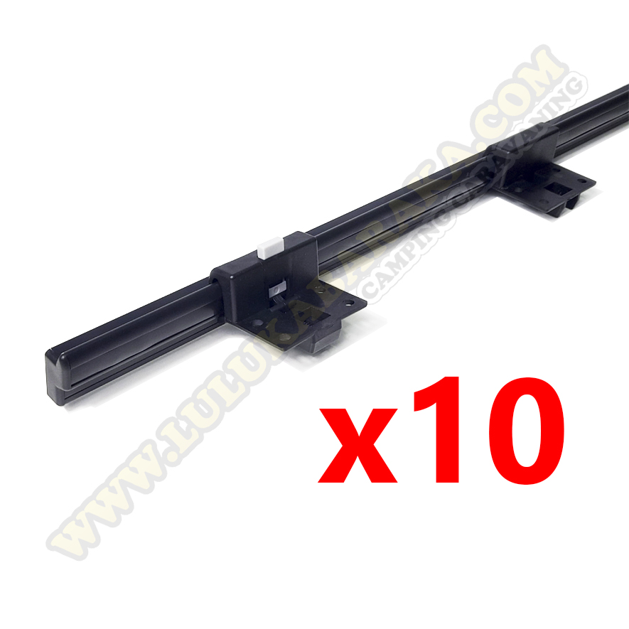 Soporte pared mesa extraible 3 negro (10 unidades)
