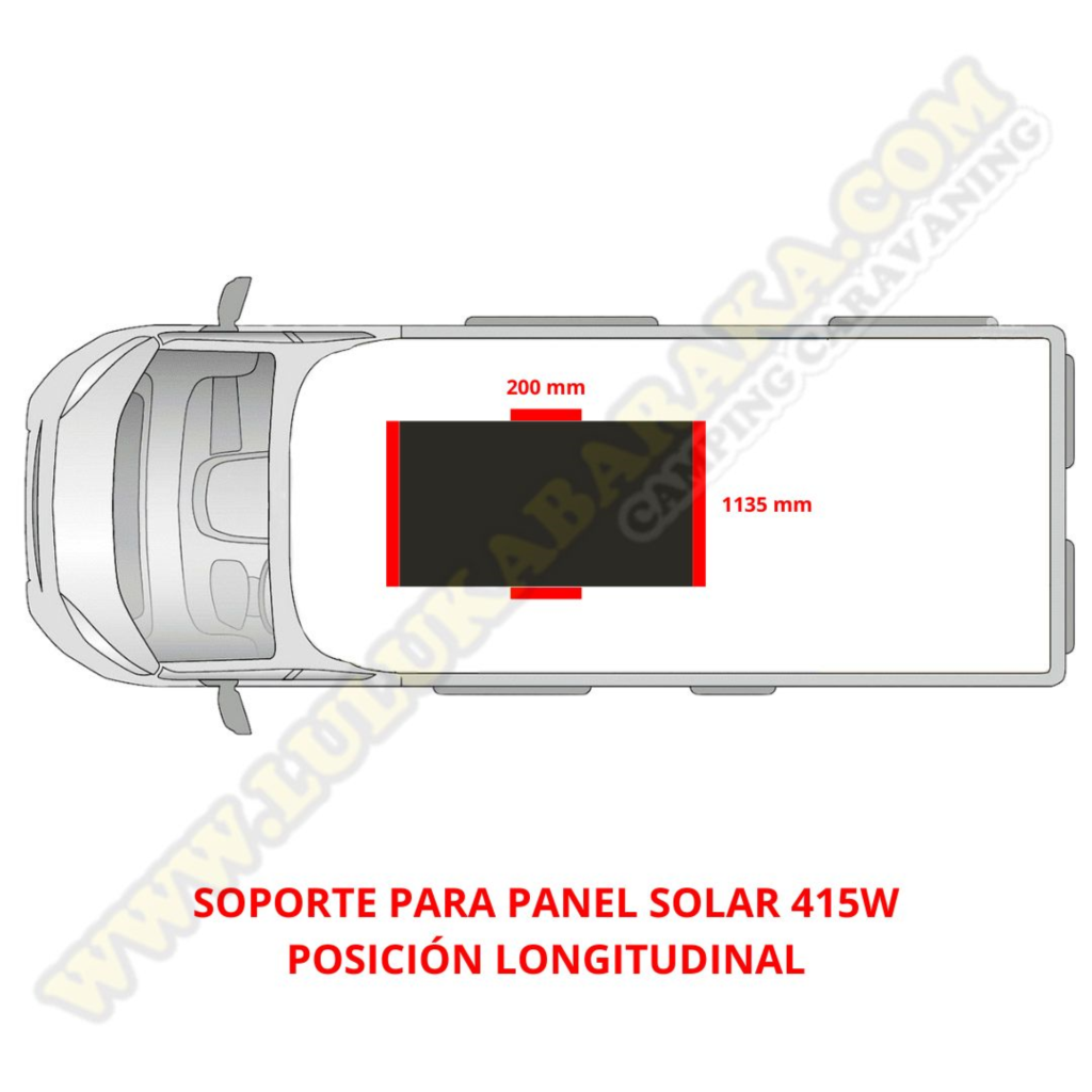 Soporte panel 450W (2+2)+tapetas (longitudinal)