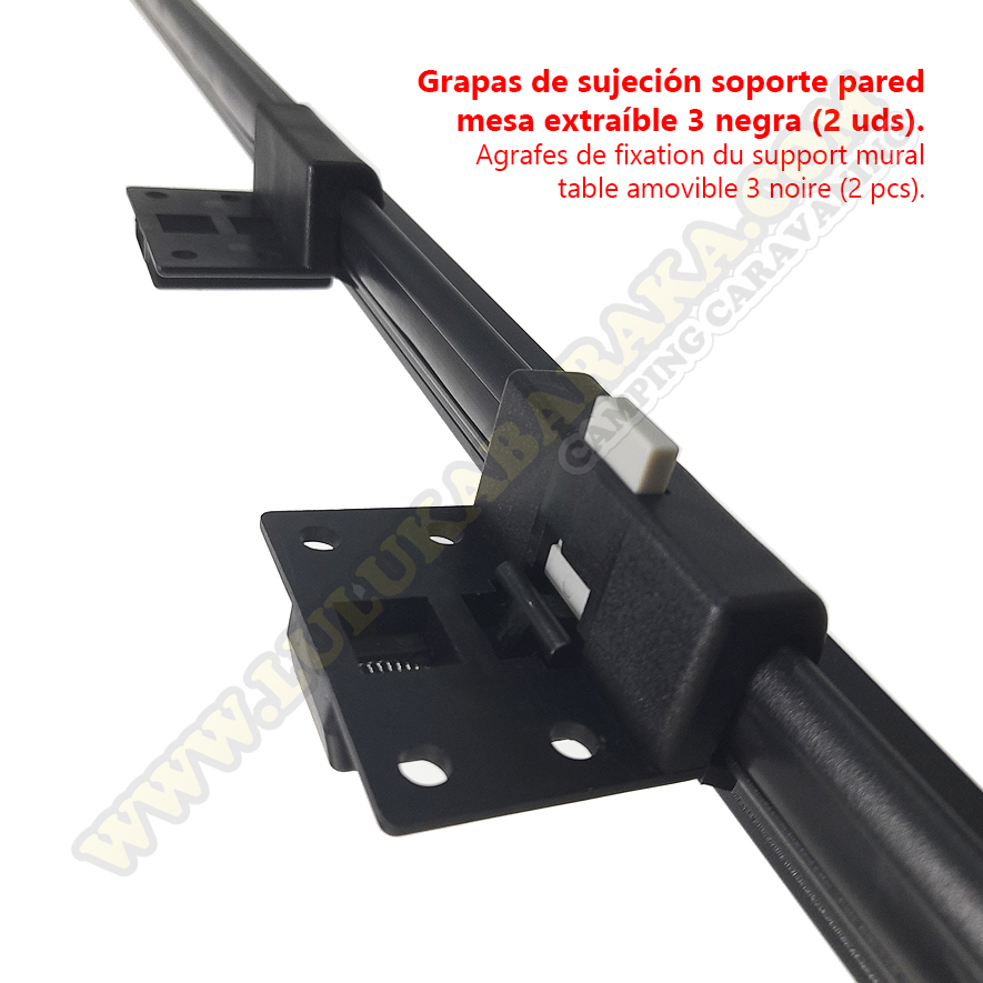 Soporte pared mesa extraible 3 negro (a escoger)