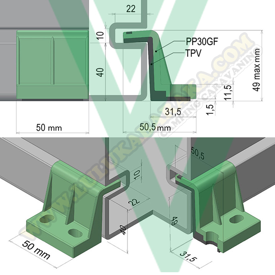 Fix System Tank Vecamplast (RASTRO)