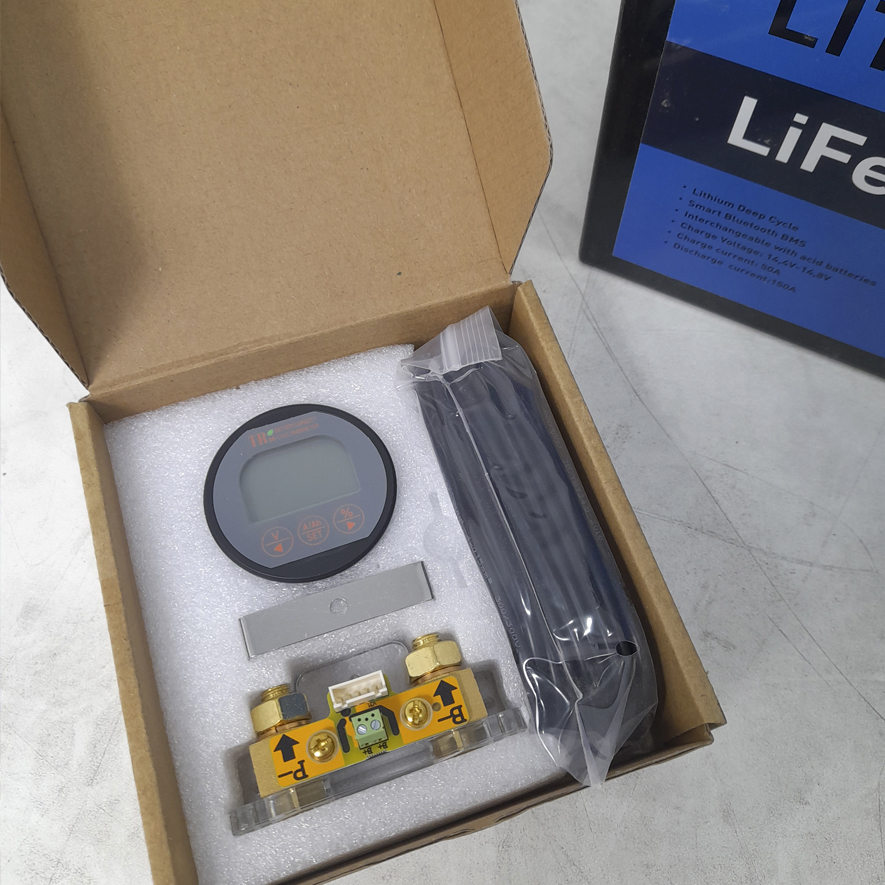 Bateria Litio 100amp Litr-Ion Energy + Amperímetro (RASTRO)