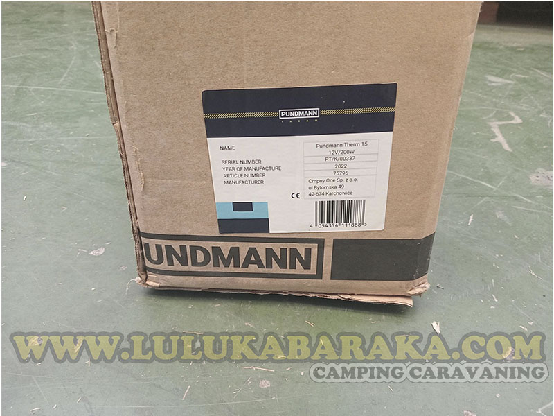 Boiler Pundmann 15L 12V 200W (RASTRO)