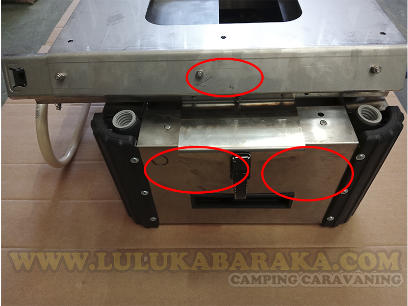 Cocina Fregadero Deslizable CAN 1 fuego SL1323LC (RASTRO)