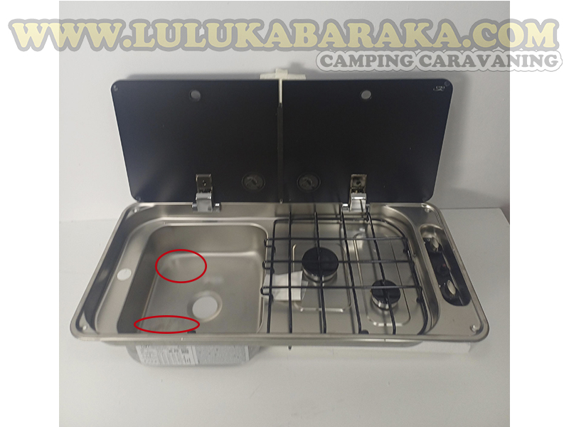Cocina Fregadero CAN 2 fuegos FL1402 (RASTRO)