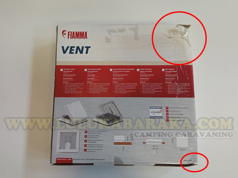 Claraboya Fiamma Vent 160 Blanca (RASTRO)