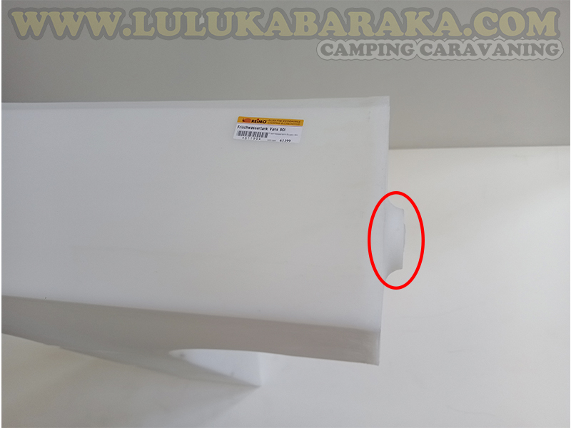 Depósito agua 90L (paso de rueda) RASTRO