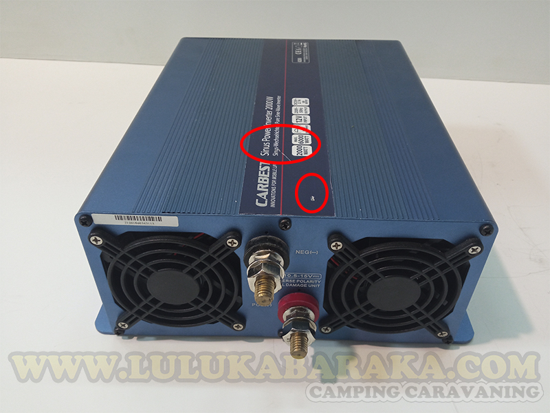 Inversor Carbest Onda Pura 2000W con USB (RASTRO)