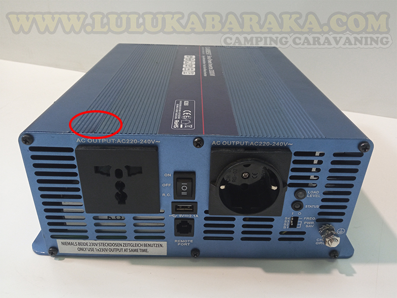 Inversor Carbest Onda Pura 2000W con USB (RASTRO)