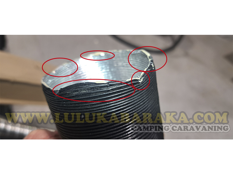 Tubo salida gases Combi D Inet X 100 cm (RASTRO)