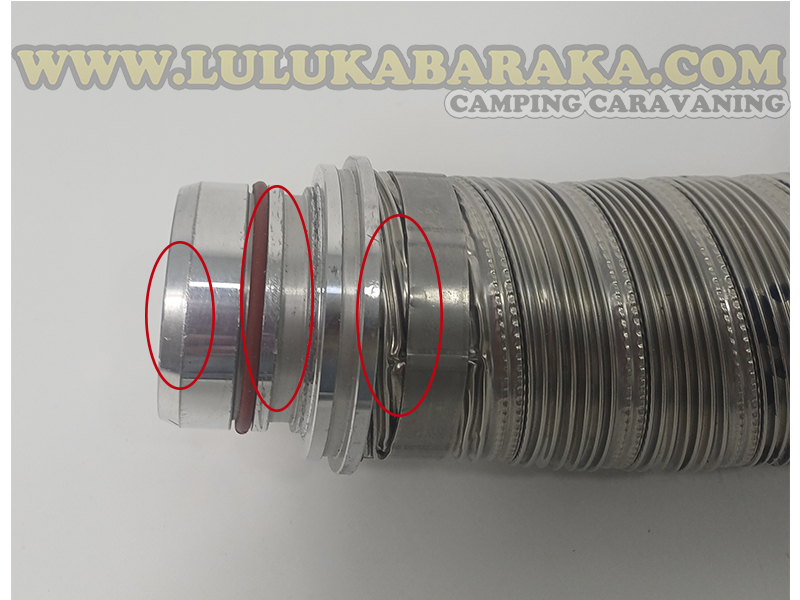 Tubo salida gases Combi D Inet X 100 cm (RASTRO)