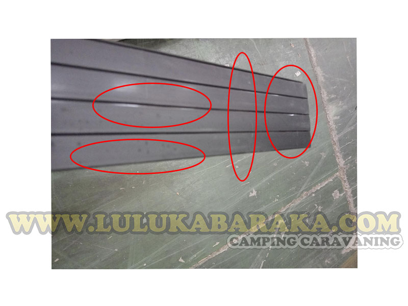 Lama de persiana color negro (260 cm) (RASTRO)