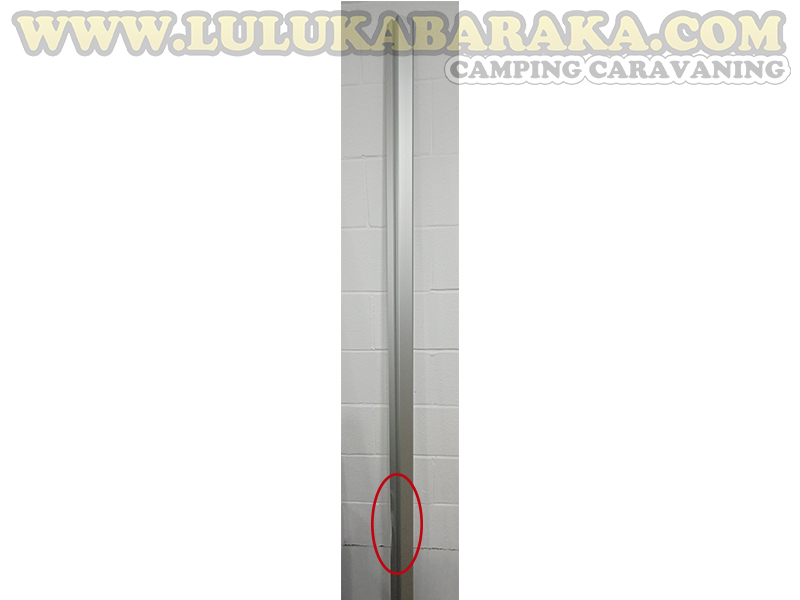 Perfil altillo aluminio con ranura Led 2,10m. Plata Mate (RASTRO)