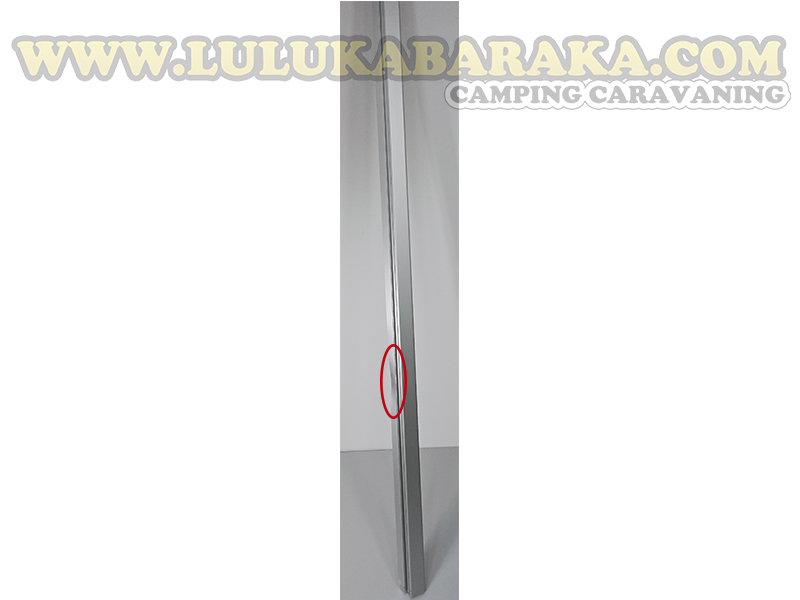Perfil altillo aluminio con ranura Led 2,10m. Plata Mate (RASTRO)