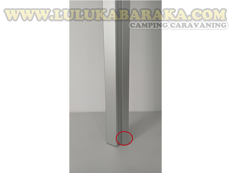 Perfil altillo aluminio con ranura Led 2,10m. Plata Mate (RASTRO)