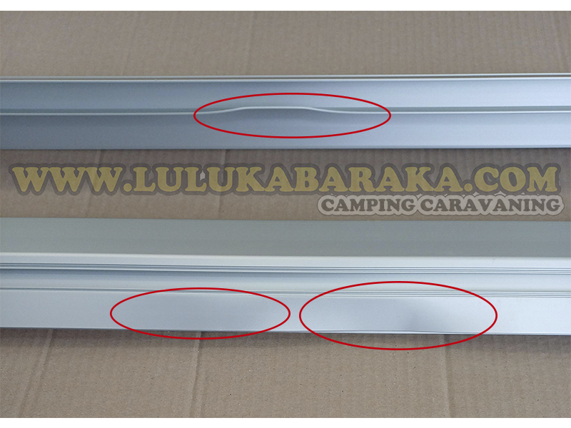 Perfil altillo aluminio con ranura Led 2,10m. Plata Mate (RASTRO)