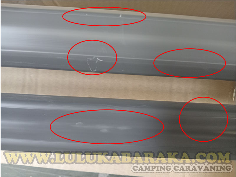 Perfil PVC gris oscuro antigolpes (RASTRO)