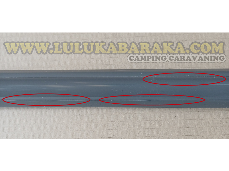 Perfil PVC gris oscuro antigolpes (RASTRO)