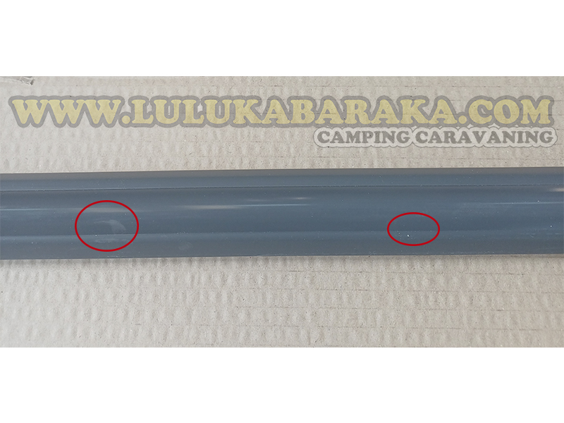 Perfil PVC gris oscuro antigolpes (RASTRO)