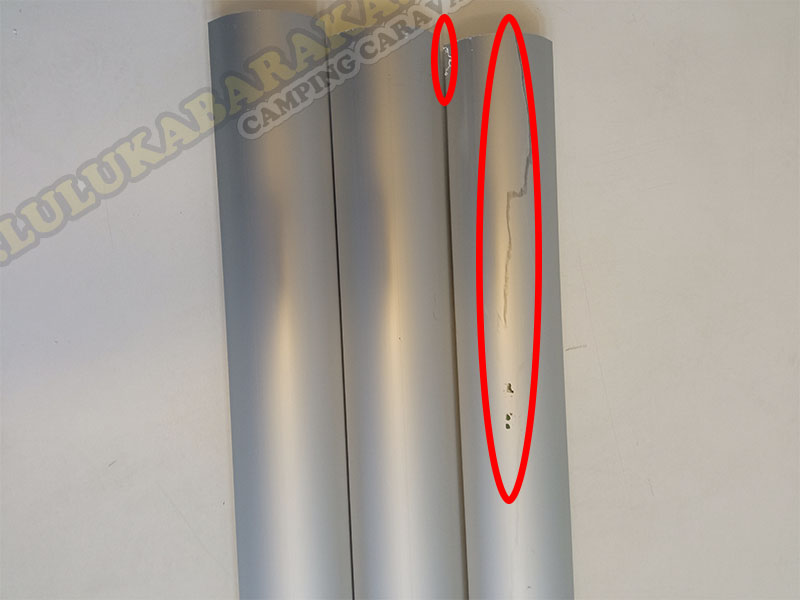 Perfil aluminio 2,2 m. (RASTRO)