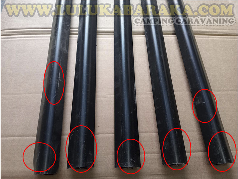 Perfil aluminio 2,15 m lacado negro (ángulo corto) (RASTRO)
