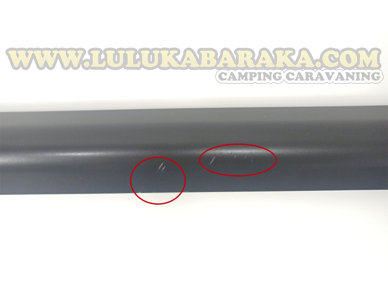 Perfil aluminio 2,15 m lacado negro (ángulo corto) (RASTRO)