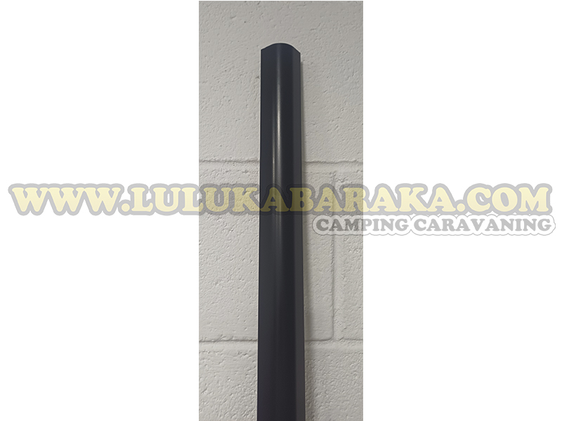 Perfil aluminio 2,15 m lacado negro (ángulo corto) (RASTRO)