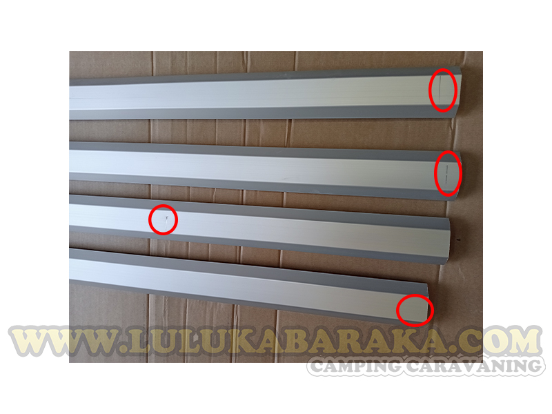 Perfil esquina aluminio 2,10 m (RASTRO)