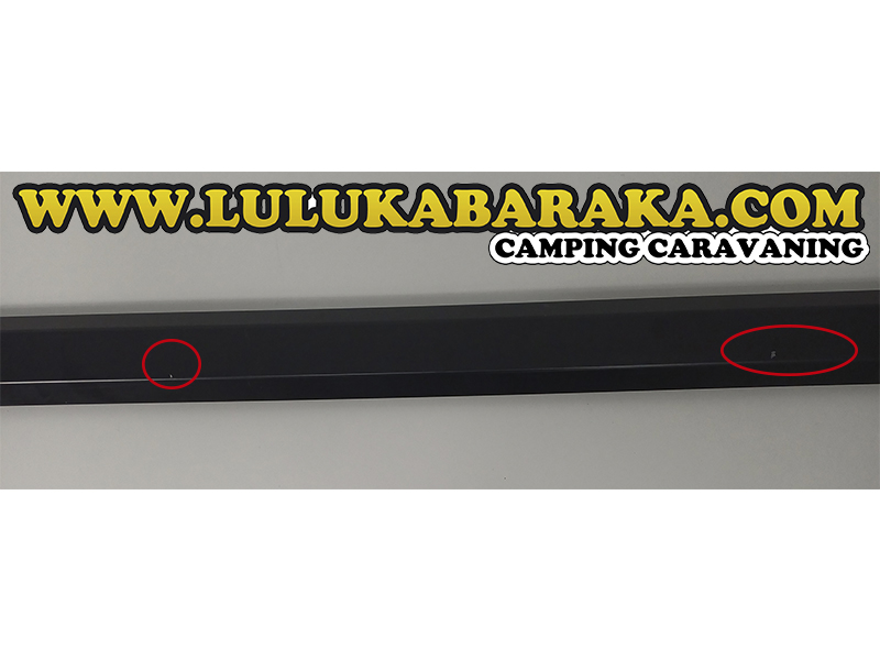 Perfil esquina aluminio 2,10 m color negro (RASTRO)